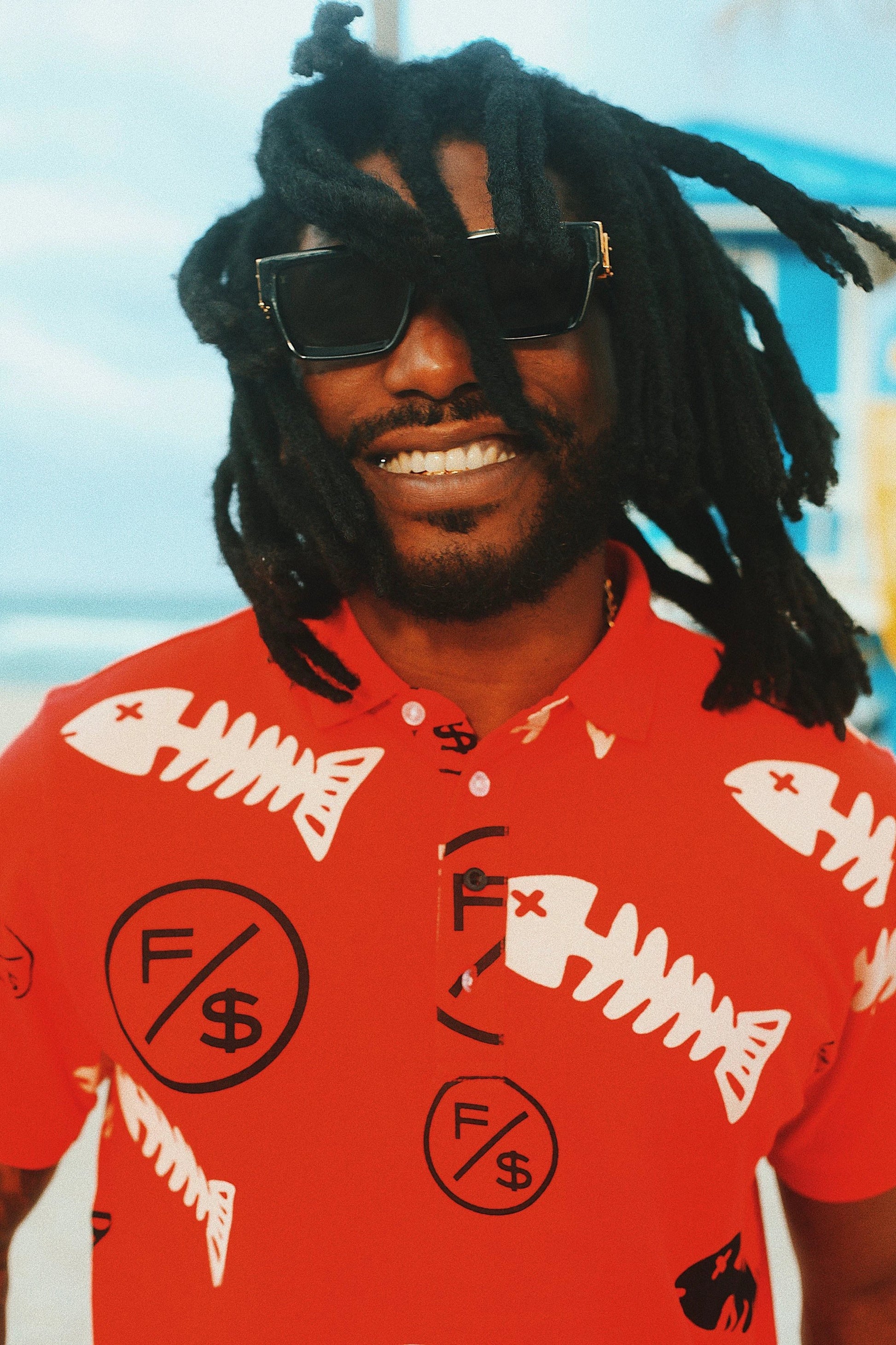 Fishscale Polo (Red) by Fly Supply Co