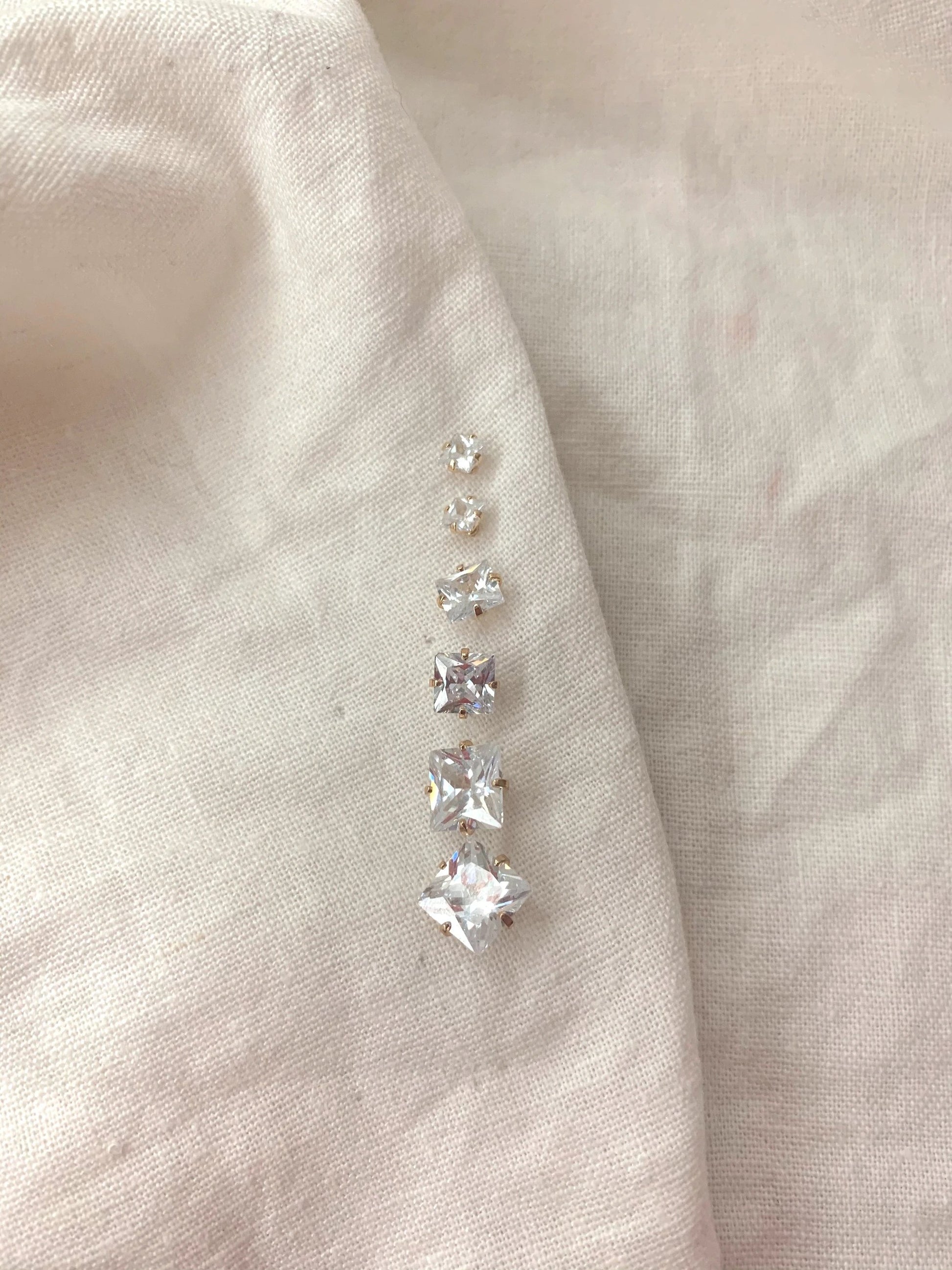 Princess Cut Stud by Views & Co
