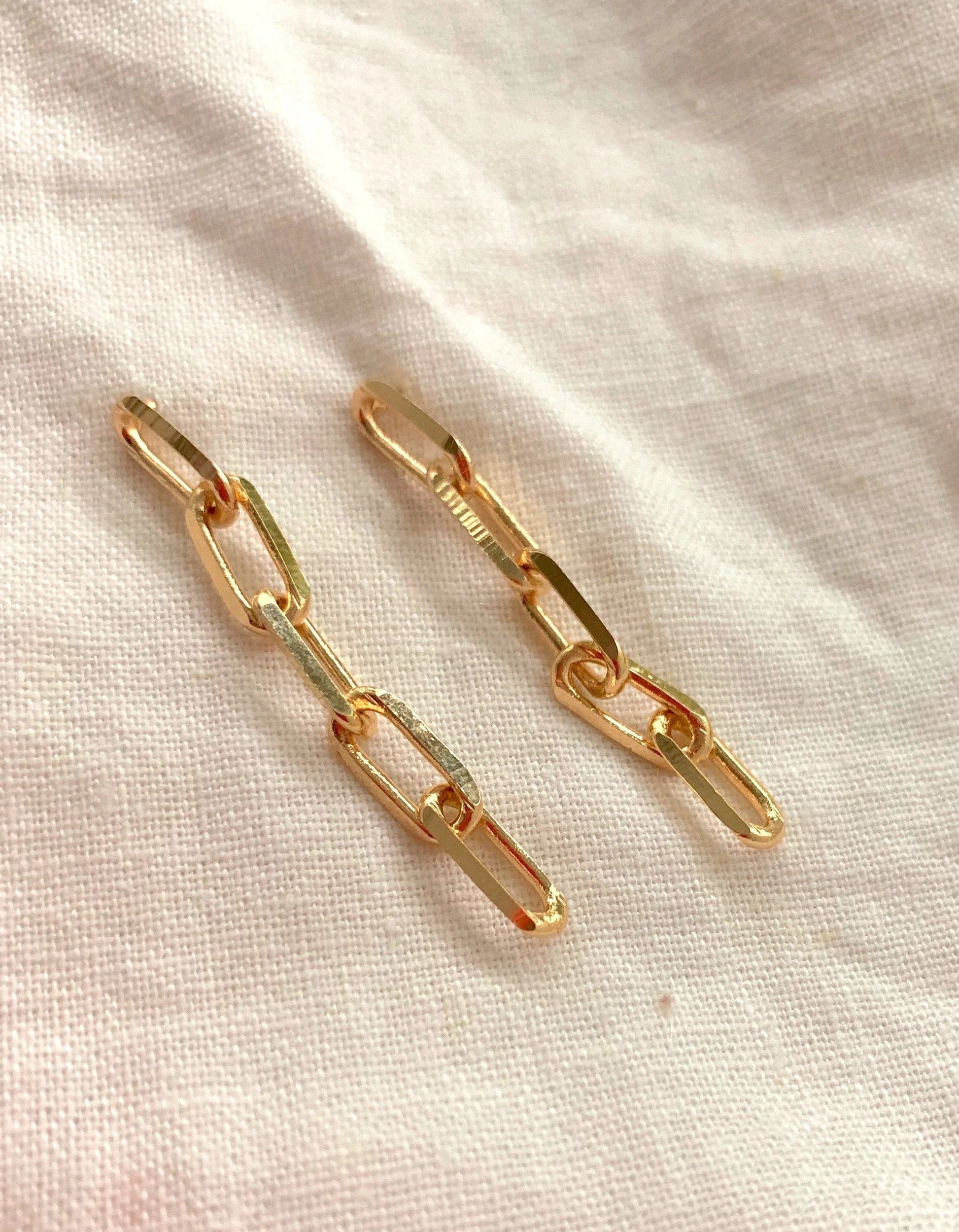PaperClip Link Earrings by Views & Co