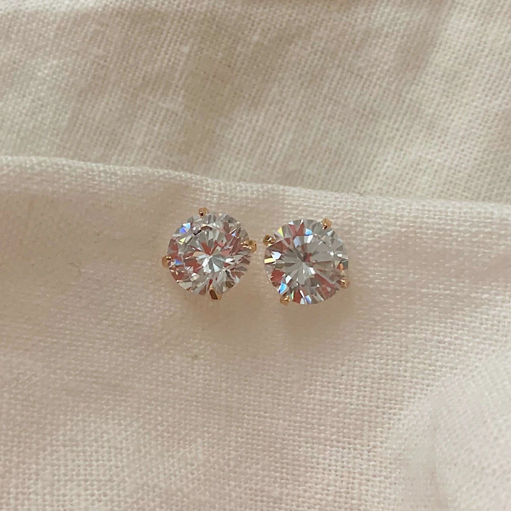 Round Cz Studs by Views & Co