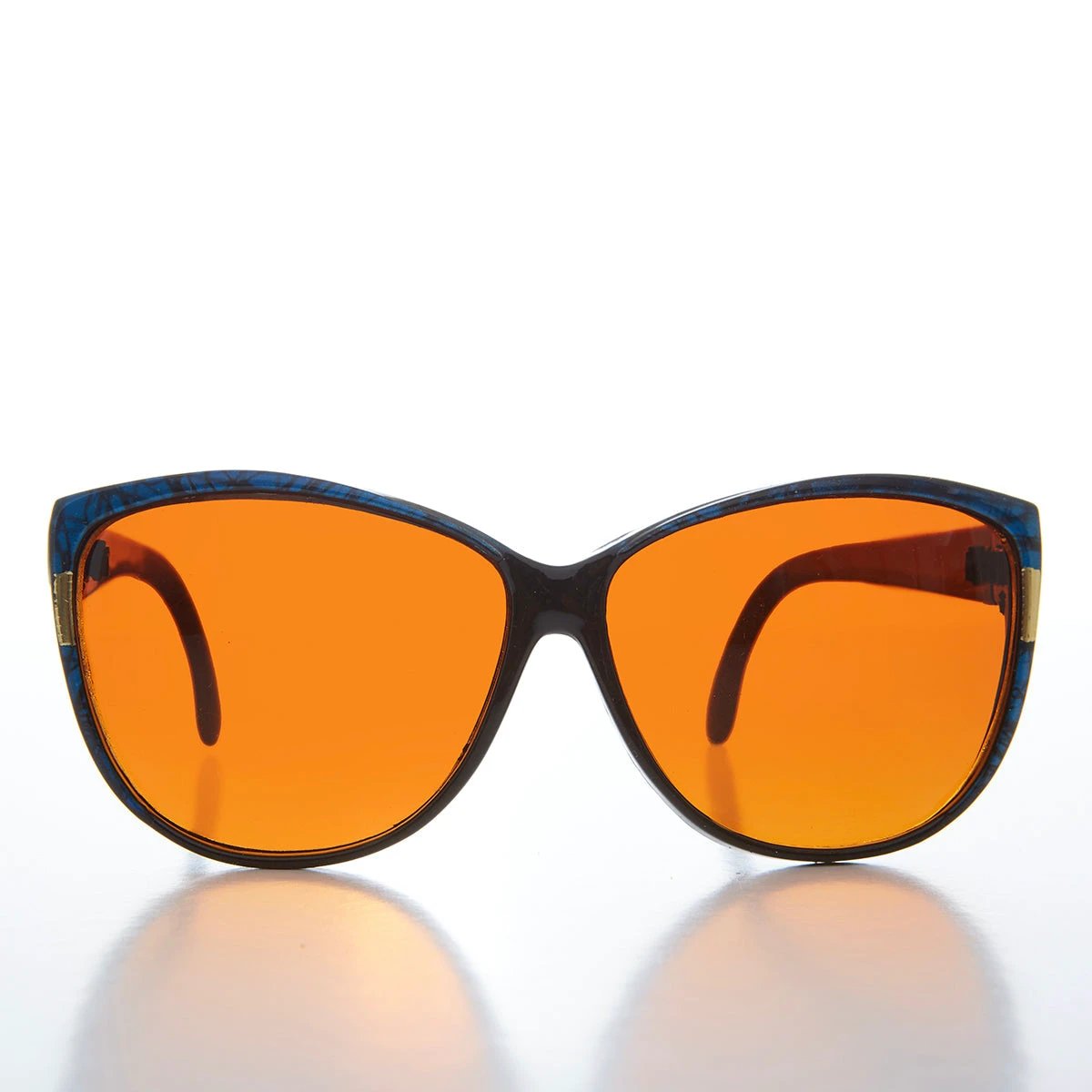 Women's Large Orange Lens Sunglasses - Lani by Sunglass Museum