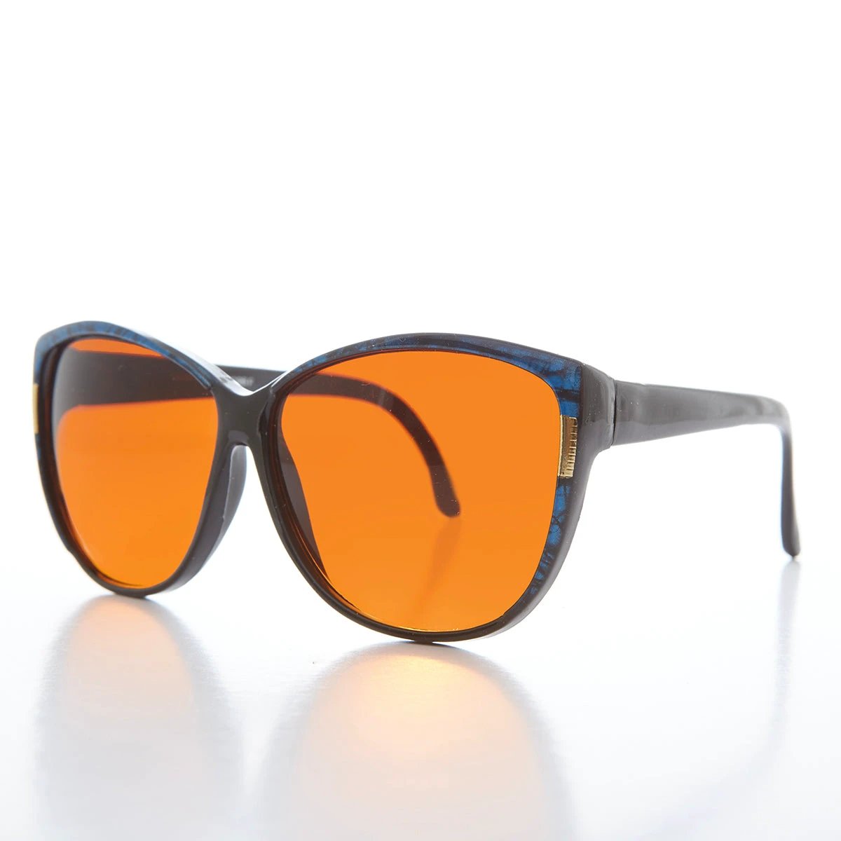 Women's Large Orange Lens Sunglasses - Lani by Sunglass Museum