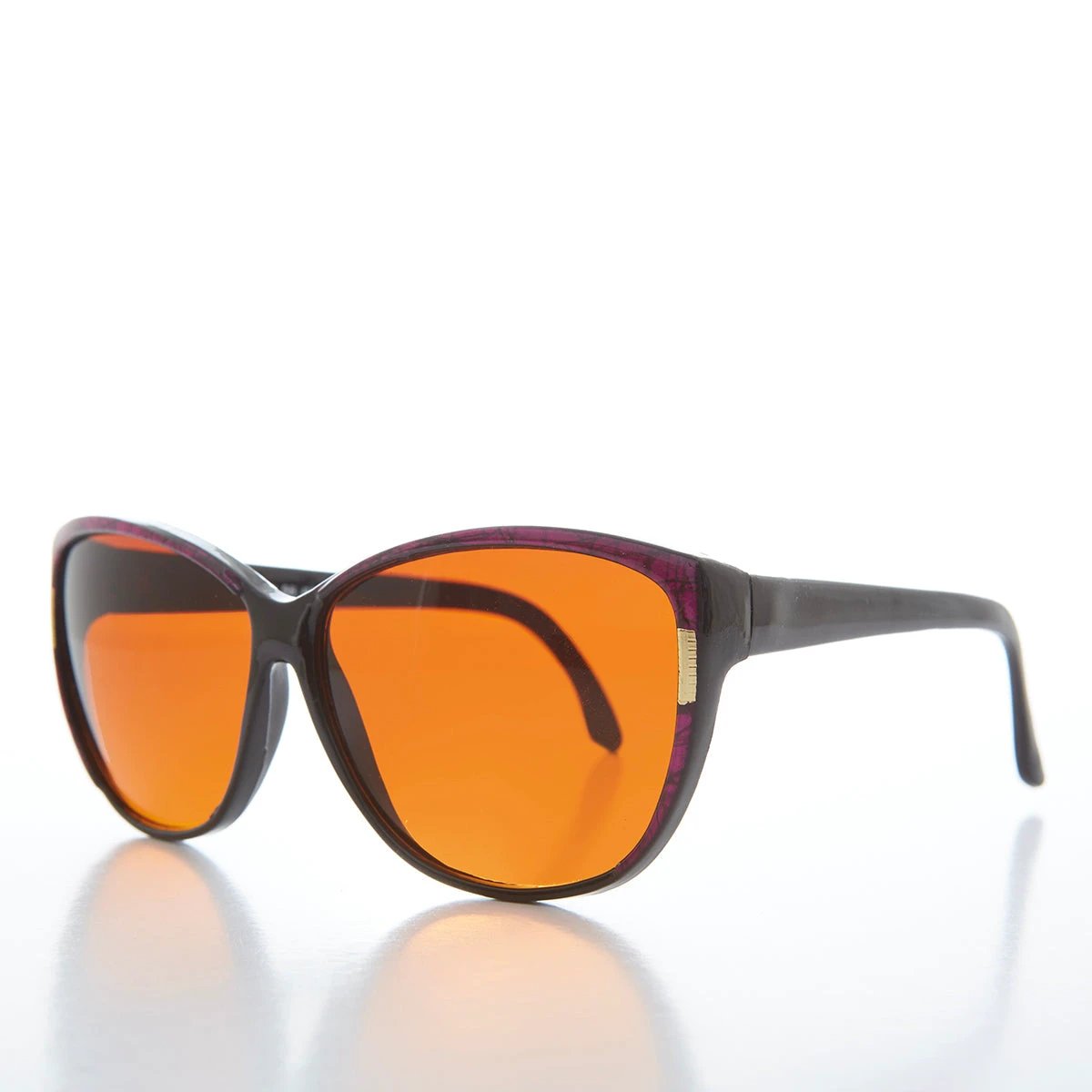Women's Large Orange Lens Sunglasses - Lani by Sunglass Museum