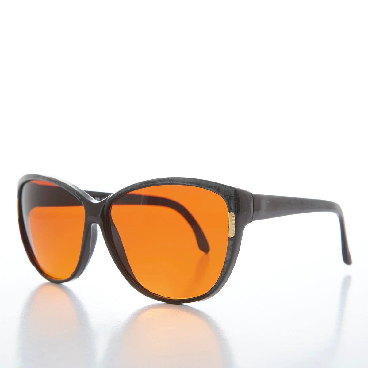 Women's Large Orange Lens Sunglasses - Lani by Sunglass Museum