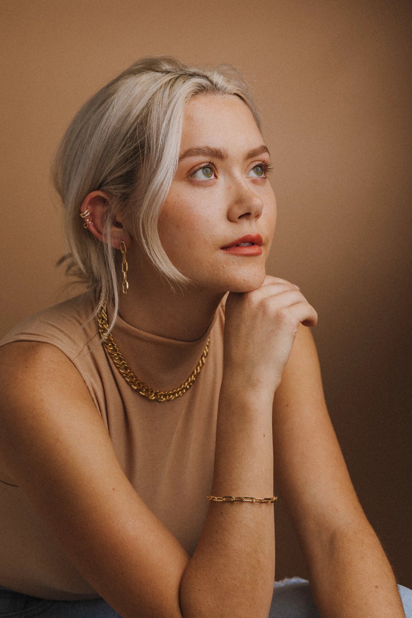 PaperClip Link Earrings by Views & Co