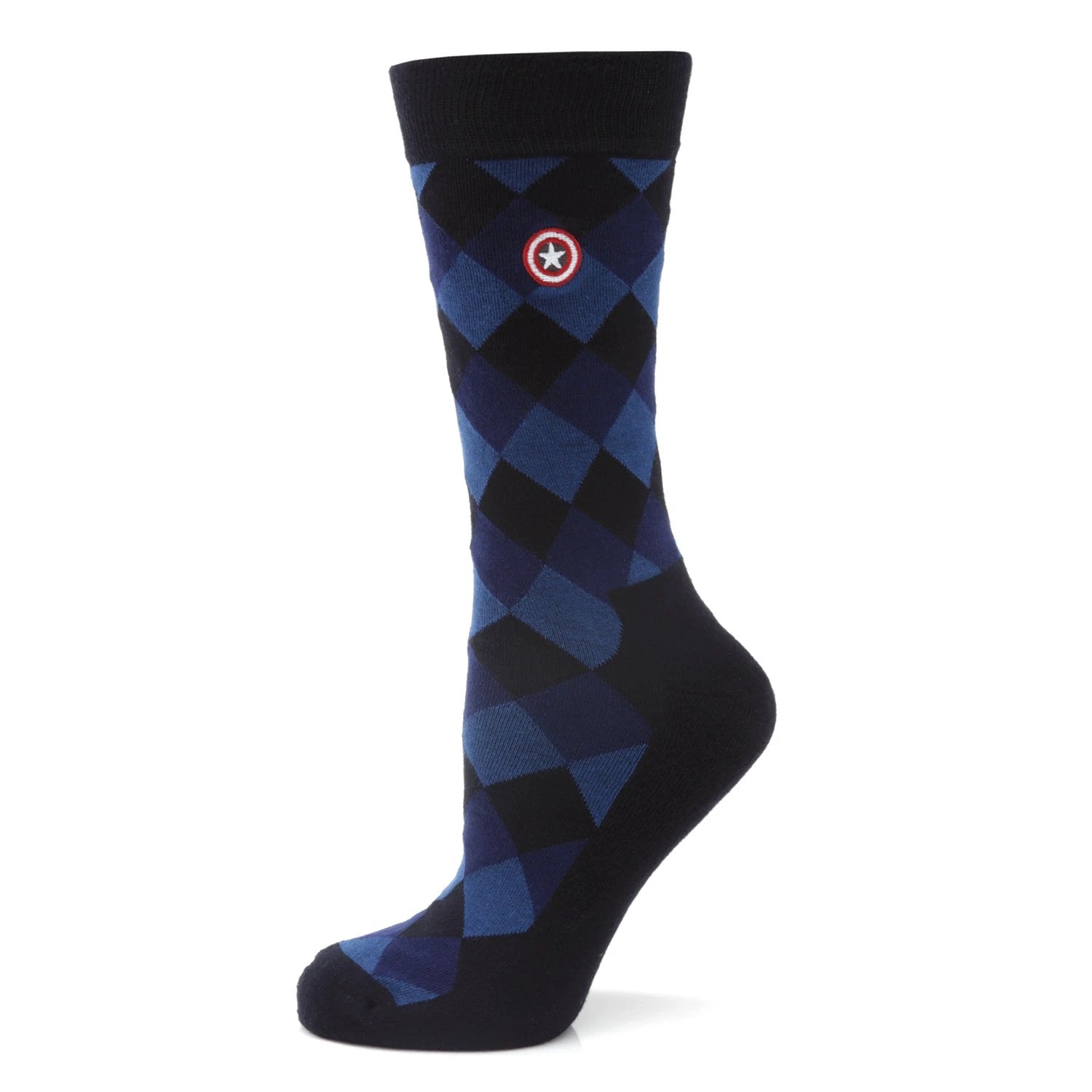 Marvel Captain America Argyle Blue Gift Set by Cufflinks.com