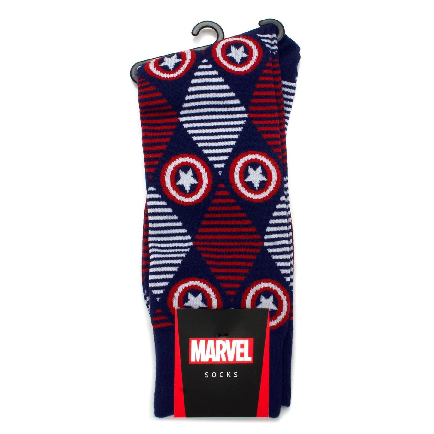 Marvel Captain America Navy Argyle Stripe Gift Set by Cufflinks.com