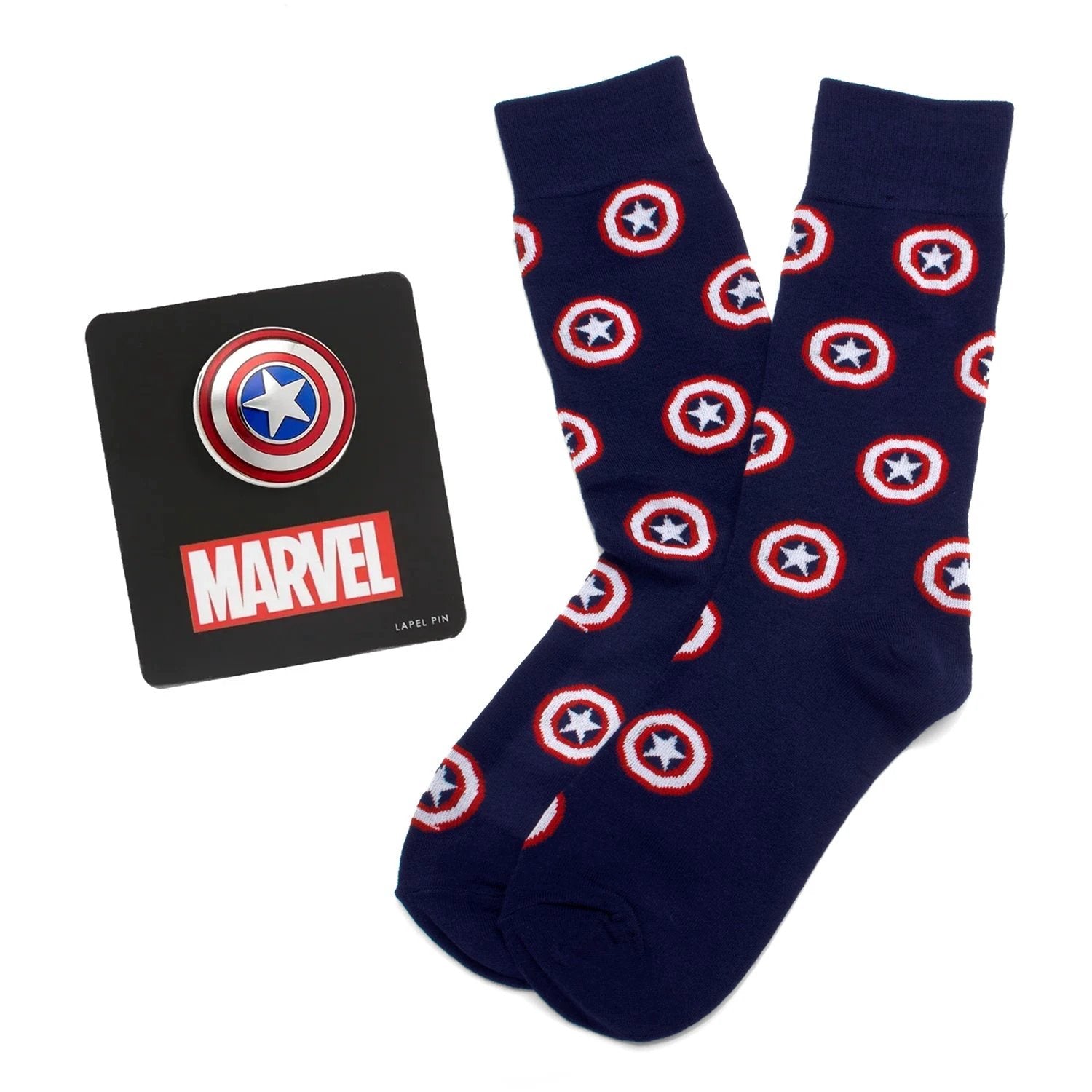 Captain America Navy Gift Set by Cufflinks.com