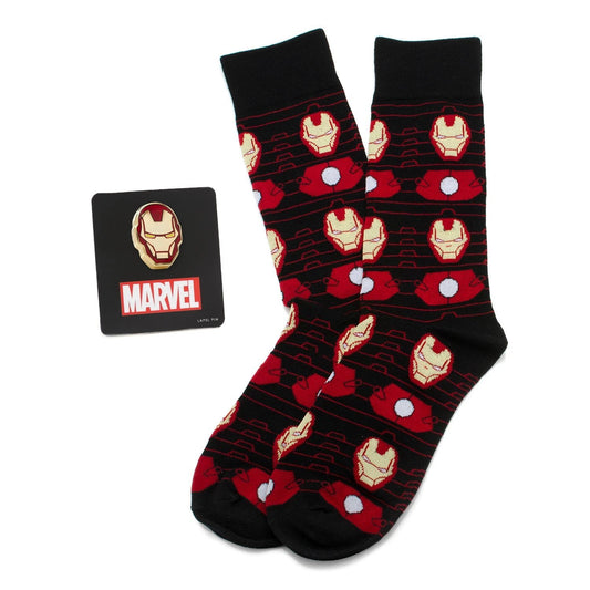 Marvel Iron Man Stripe Black Gift Set by Cufflinks.com