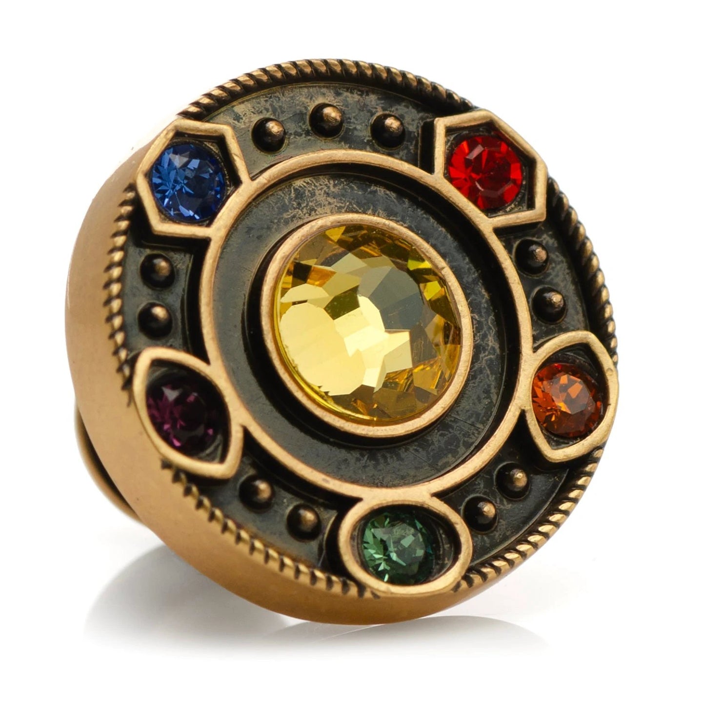 Marvel Avengers Infinity Stone Stripe Black Gift Set by Cufflinks.com