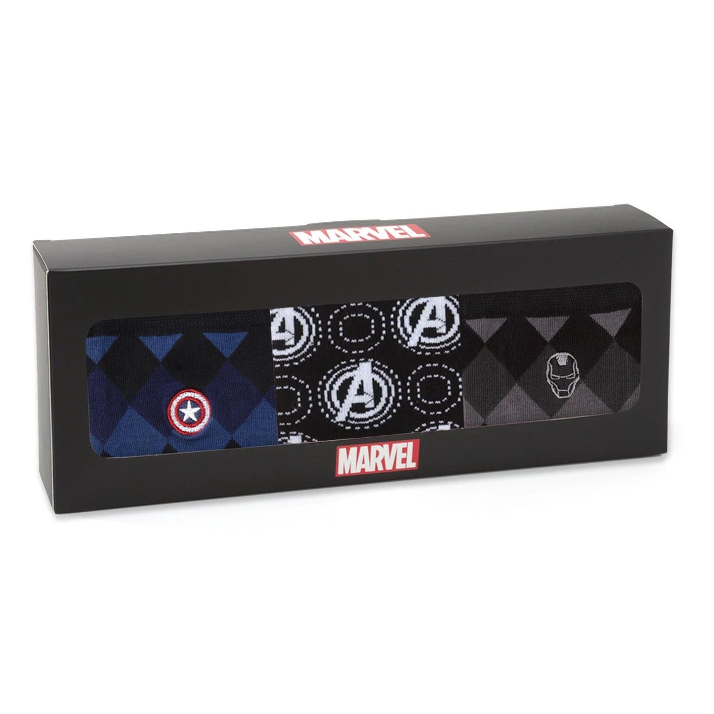 Marvel Argyle 3 Socks Pack and Lapel Pin Gift Set by Cufflinks.com