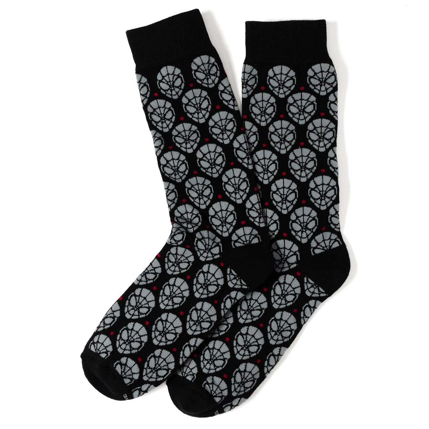 Marvel Spider-Man Dot 3 Pack Socks and Lapel Pin Gift Set by Cufflinks.com