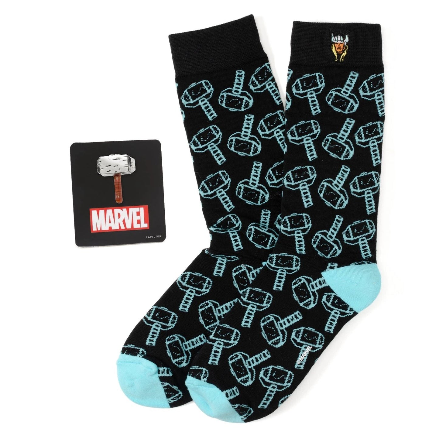 Marvel Thor Pattern Blue and Black Gift Set by Cufflinks.com
