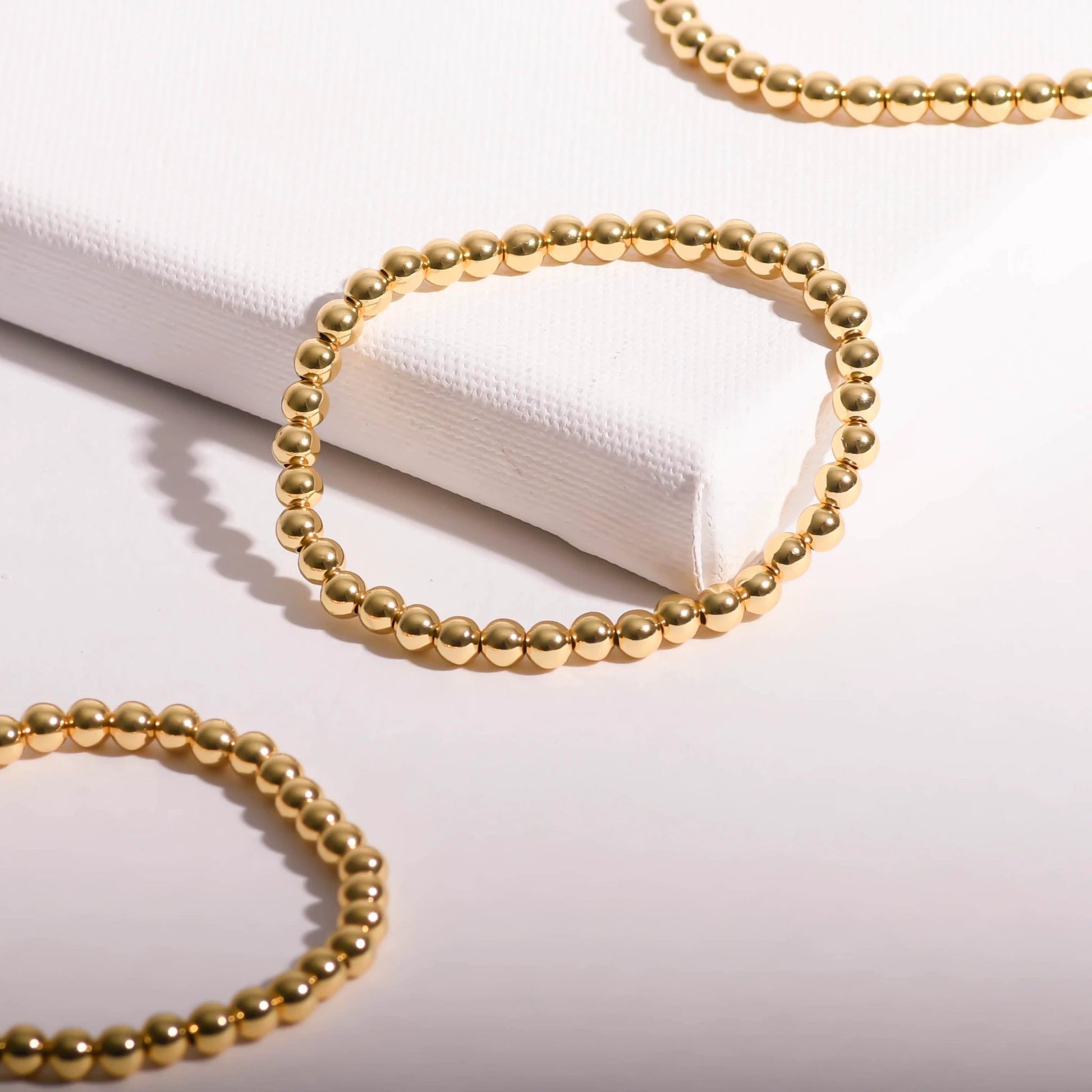 NEW 5mm Gold Bead Bracelet by Views & Co