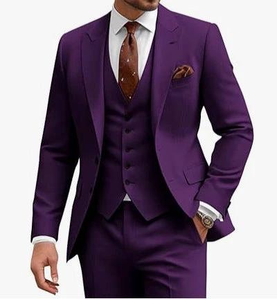 Men's Casual Business/Wedding Three-piece Suit by GJG Denim
