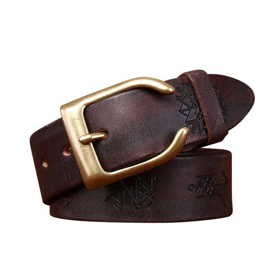 Men's Retro Trend Carved All-matching Belts by GJG Denim