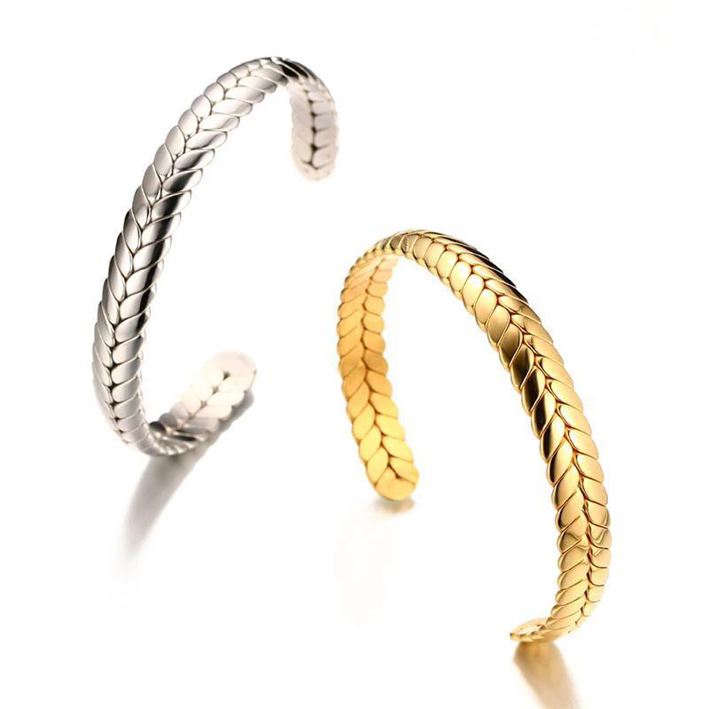 Stainless Steel Glossy Bracelet With Drill by GJG Denim