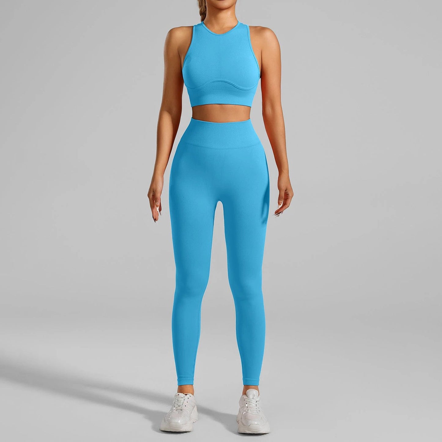 High-strength Running Tight Seamless Yoga Clothes Suit by GJG Denim