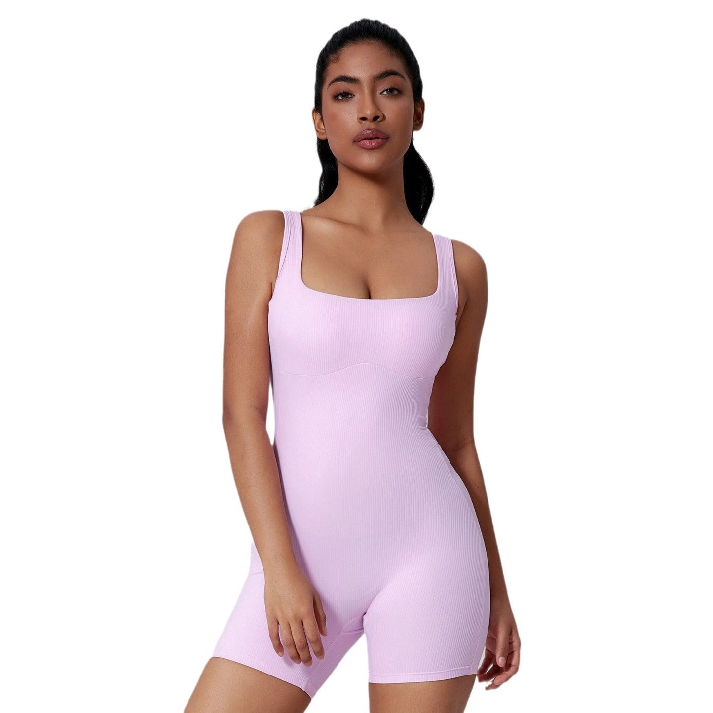 Tight Quick-drying Yoga Romper Beauty Back Jumpsuit Yoga Clothes by GJG Denim
