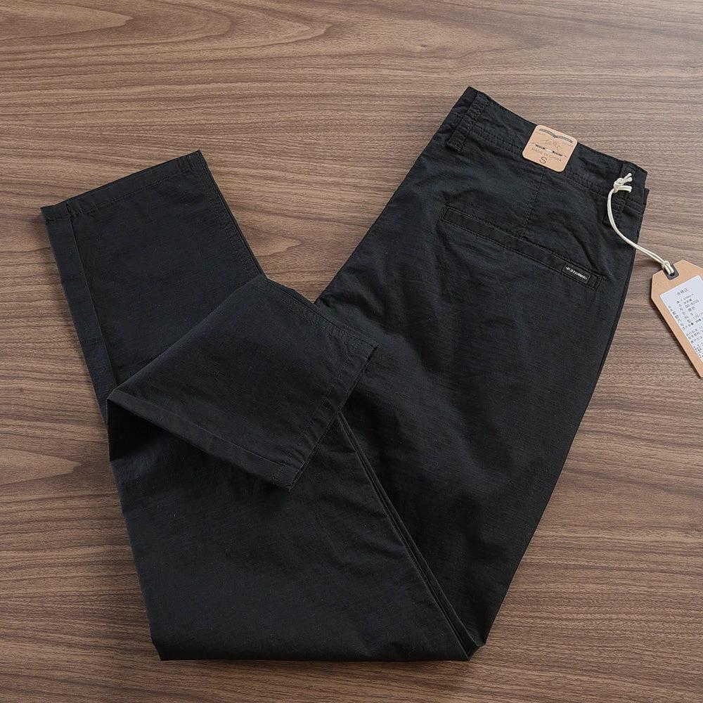 Thin Breathable Men's Pencil Long Pants by GJG Denim