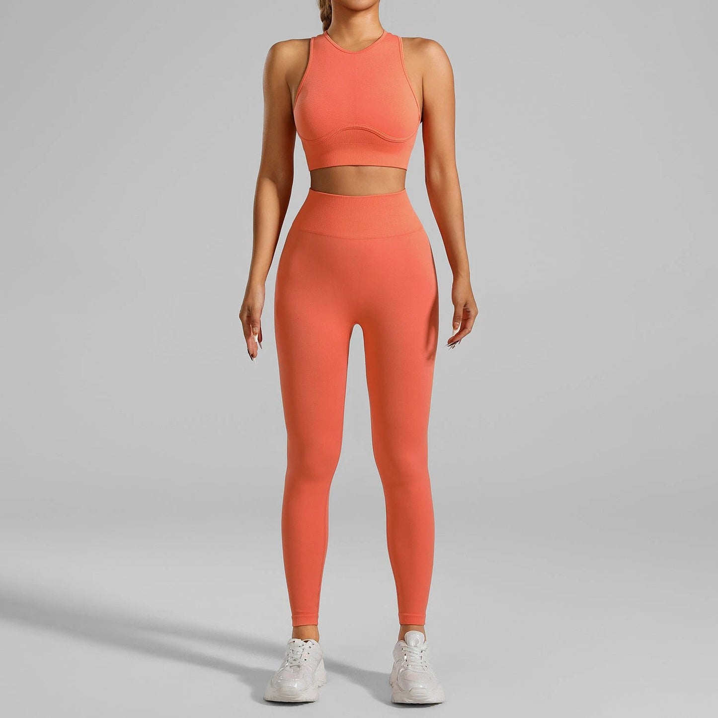 High-strength Running Tight Seamless Yoga Clothes Suit by GJG Denim
