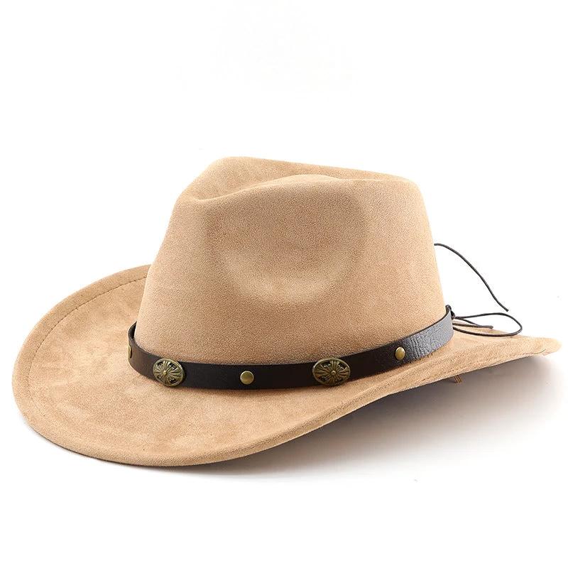 Men's Curved Edge Western Cowboy Hat by GJG Denim