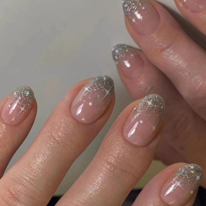 Wearable Nail Sticker White Asterism Short Wear Armor by GJG Denim