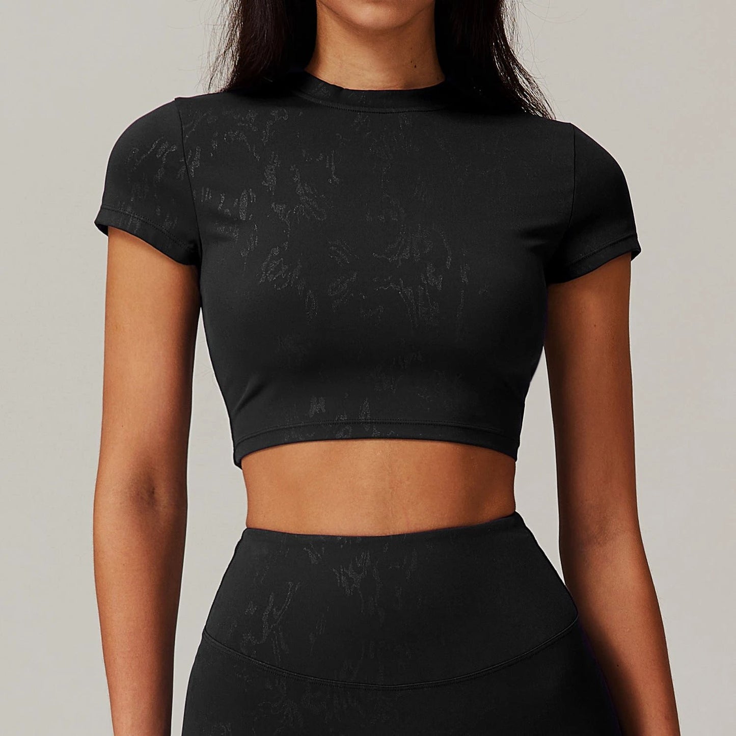 High-intensity Running Sports Fitness Short Sleeve by GJG Denim