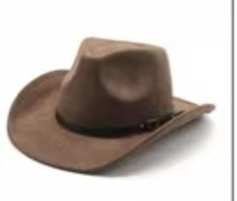 Men's Curved Edge Western Cowboy Hat by GJG Denim