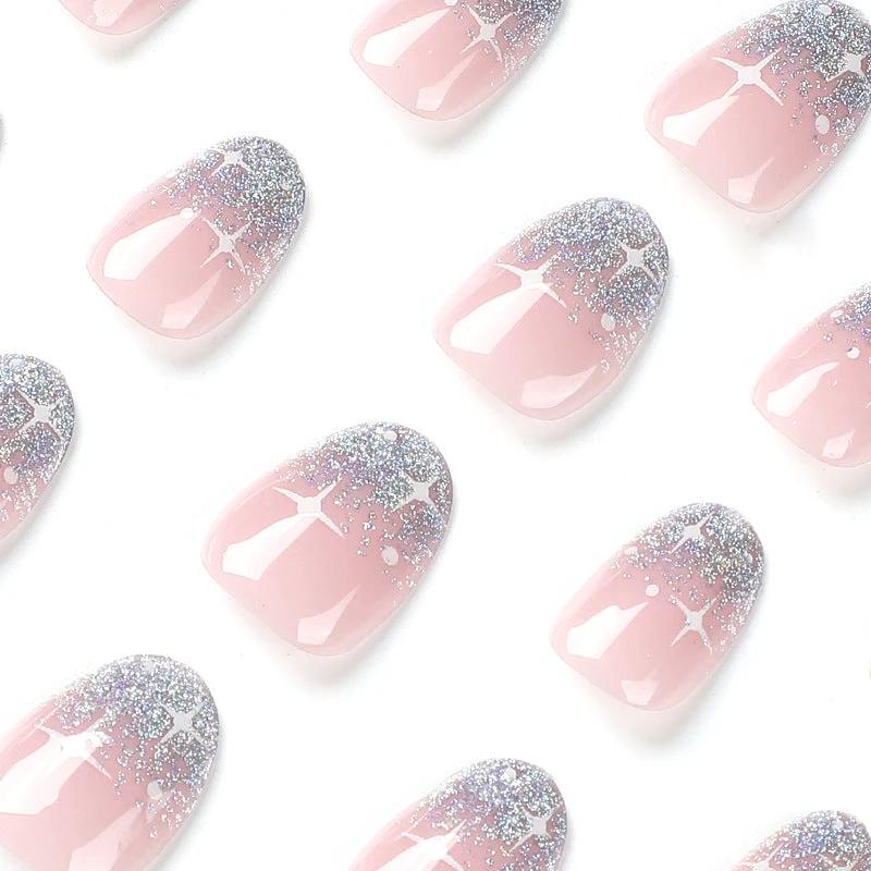 Wearable Nail Sticker White Asterism Short Wear Armor by GJG Denim
