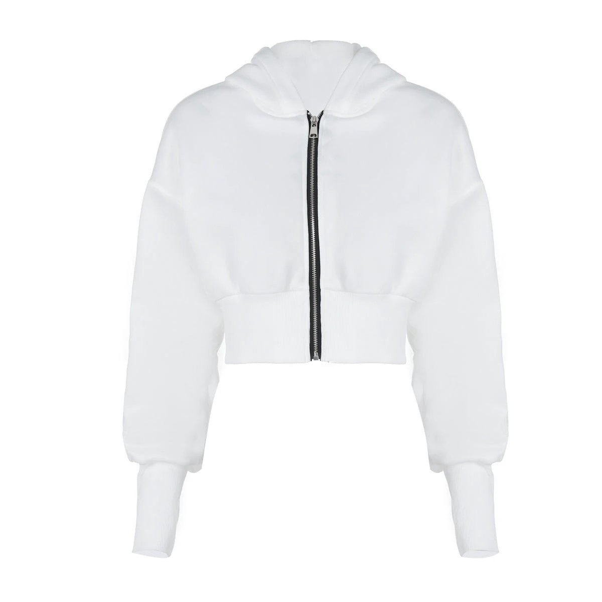 Women's Fashion Cardigan Zipper Hooded Long Sleeve by GJG Denim