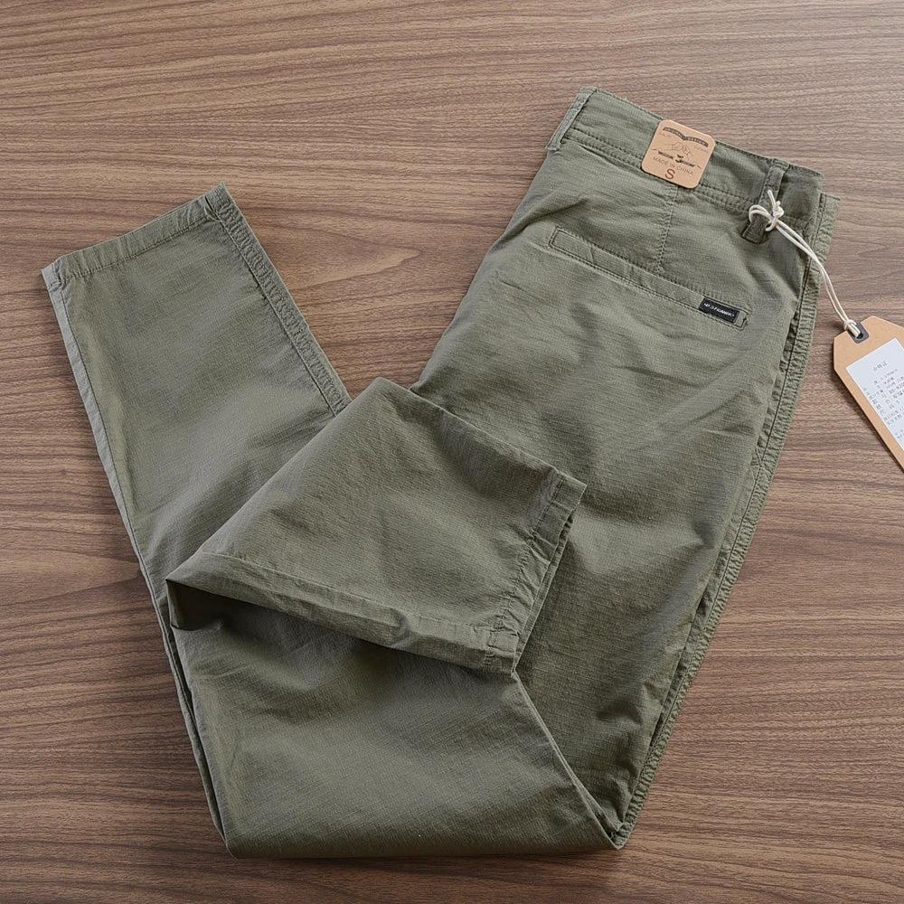 Thin Breathable Men's Pencil Long Pants by GJG Denim