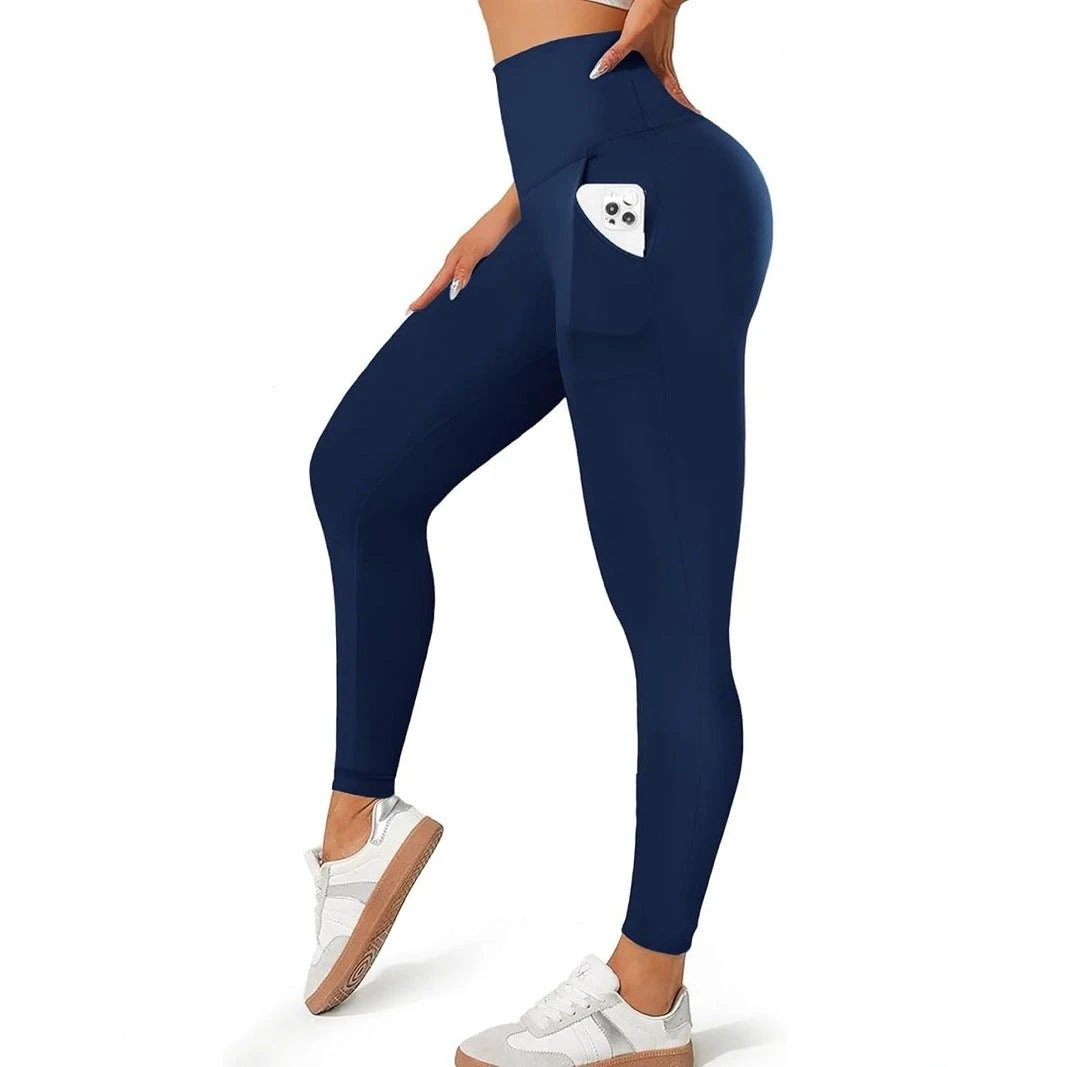 Contracting High Elastic Slimming High Waist Leggings by GJG Denim