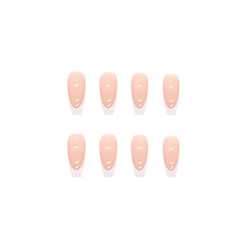 Simple French Tip Nails by GJG Denim
