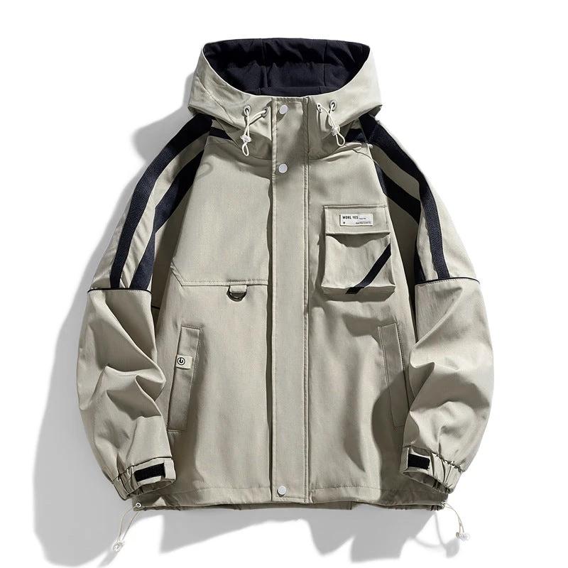 Men's Hooded Casual Loose Fitting Jacket by GJG Denim
