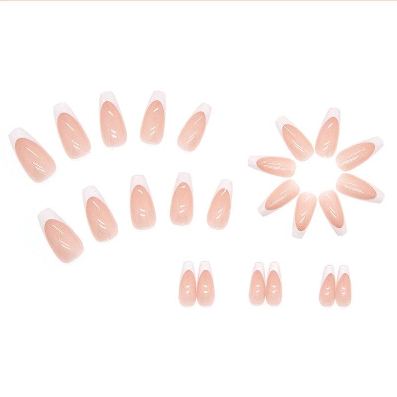 Simple French Tip Nails by GJG Denim