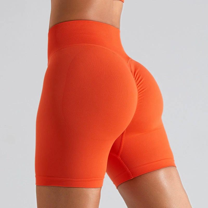 seamless High waist Running Exercise Workout shorts by GJG Denim
