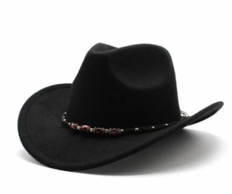 Men's Curved Edge Western Cowboy Hat by GJG Denim