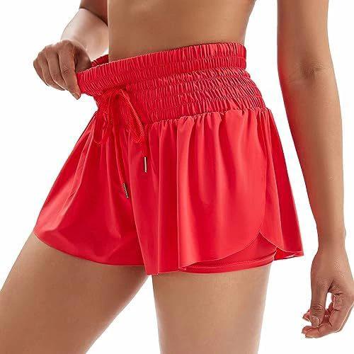Women's Solid Color Elegant Sports High Waist Shorts by GJG Denim