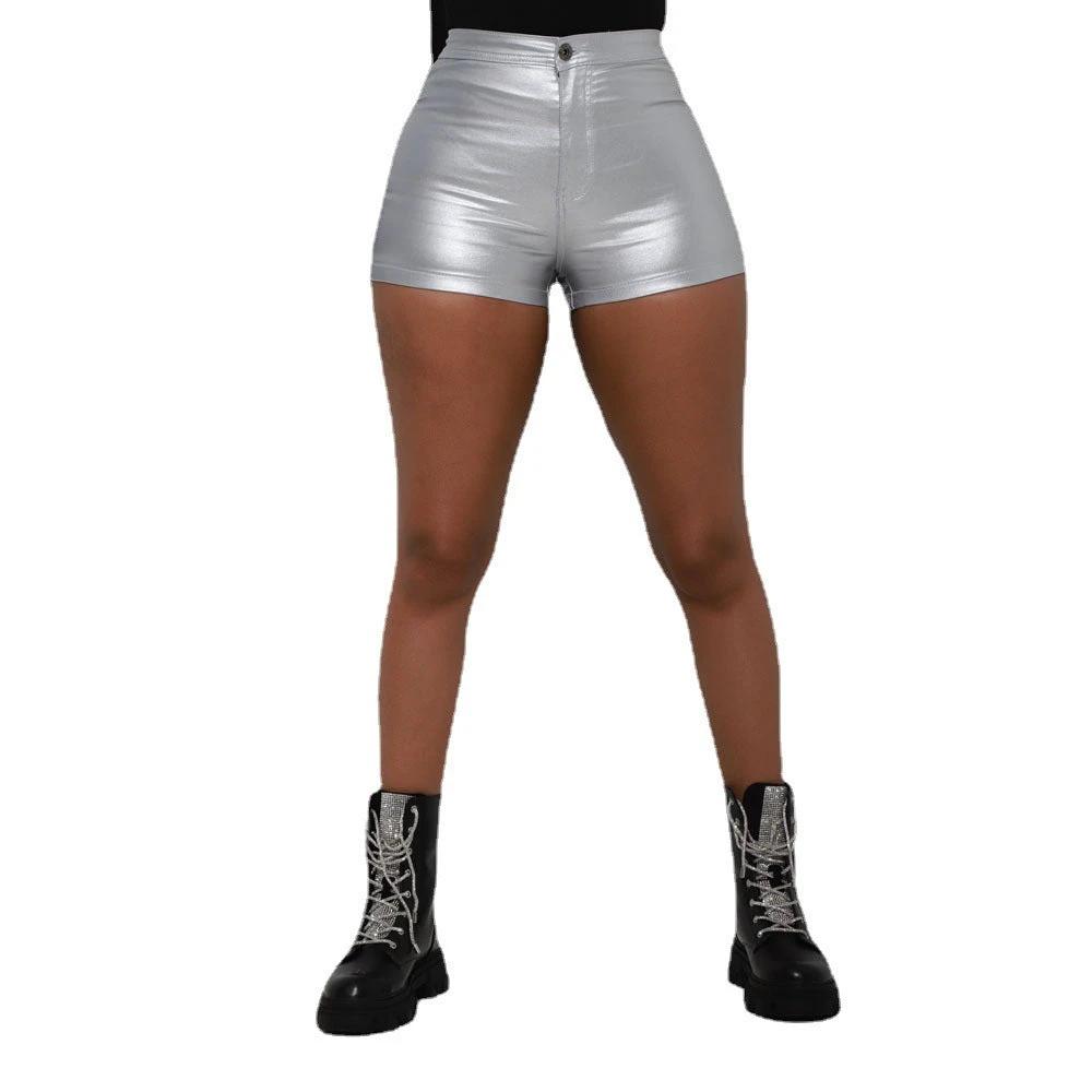New Women's Metallic Candy-colored Shorts by GJG Denim