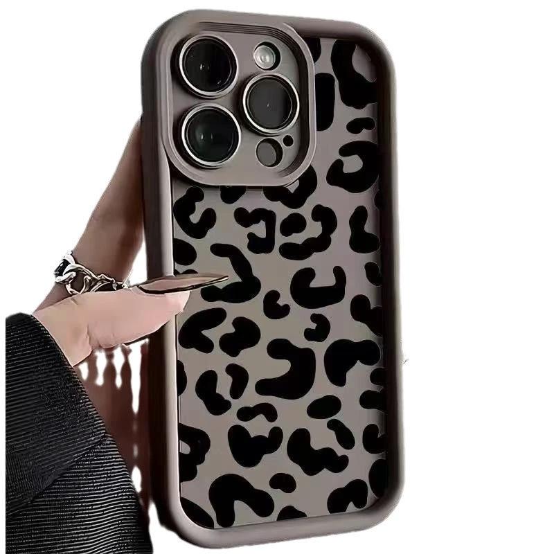Black Leopard Print Phone Case New by GJG Denim
