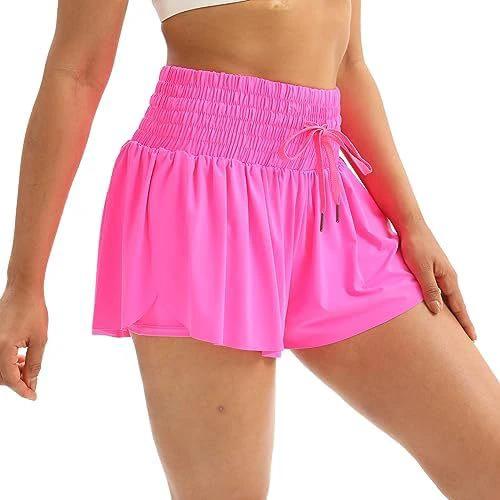 Women's Solid Color Elegant Sports High Waist Shorts by GJG Denim
