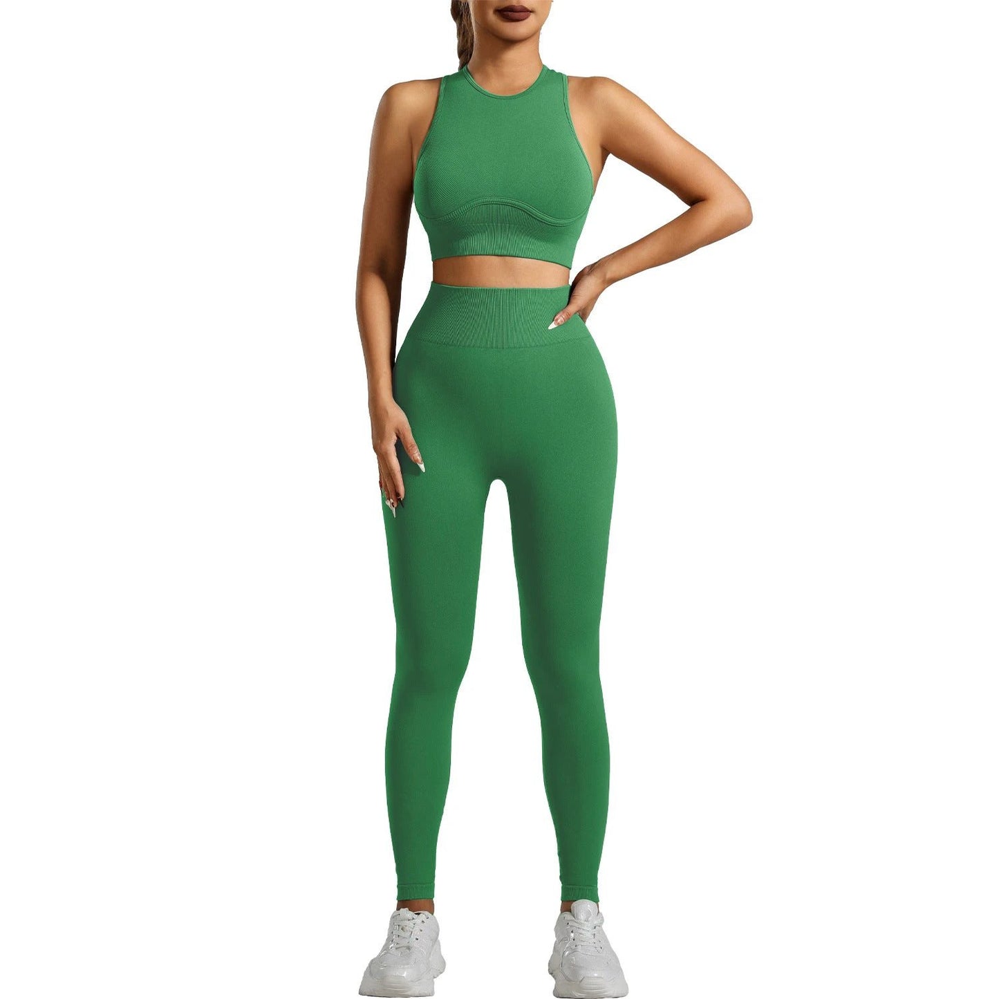 High-strength Running Tight Seamless Yoga Clothes Suit by GJG Denim