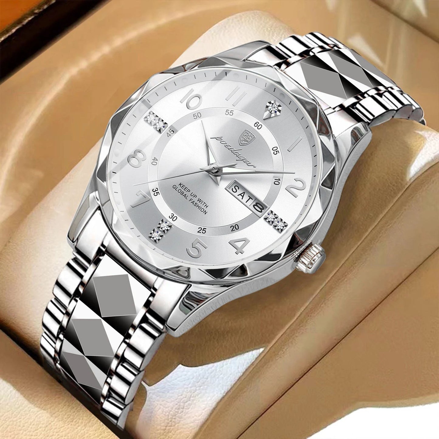 Men's Luxury Waterproof Luminous Quartz Watch by GJG Denim
