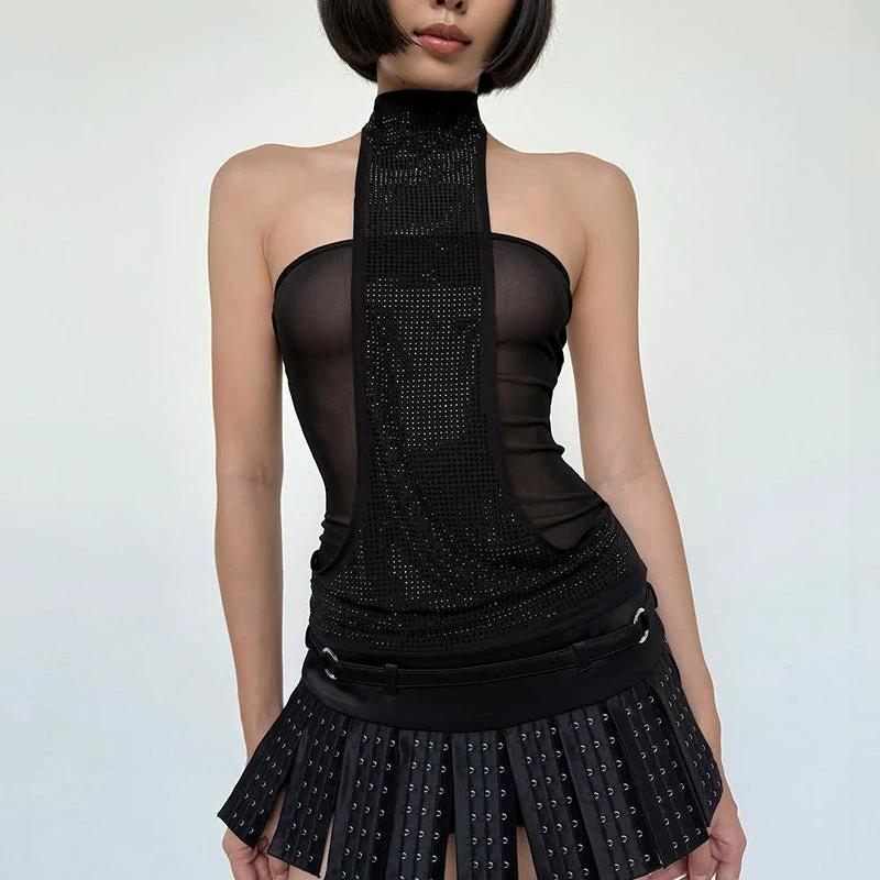 Hot Girl Street Breasted Design All-match Ballet Short Skirt by GJG Denim