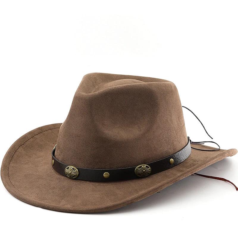 Men's Curved Edge Western Cowboy Hat by GJG Denim