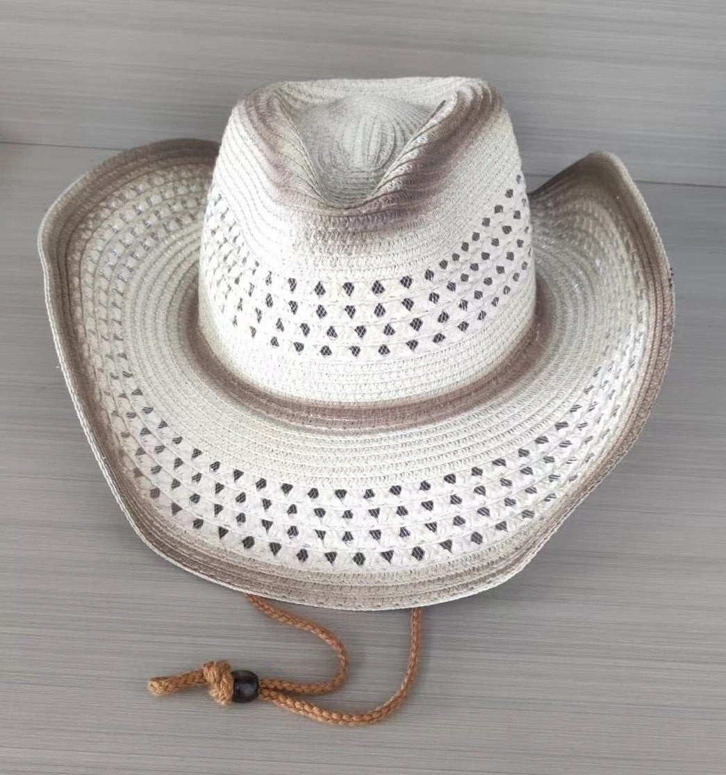 Men's Curved Edge Western Cowboy Hat by GJG Denim