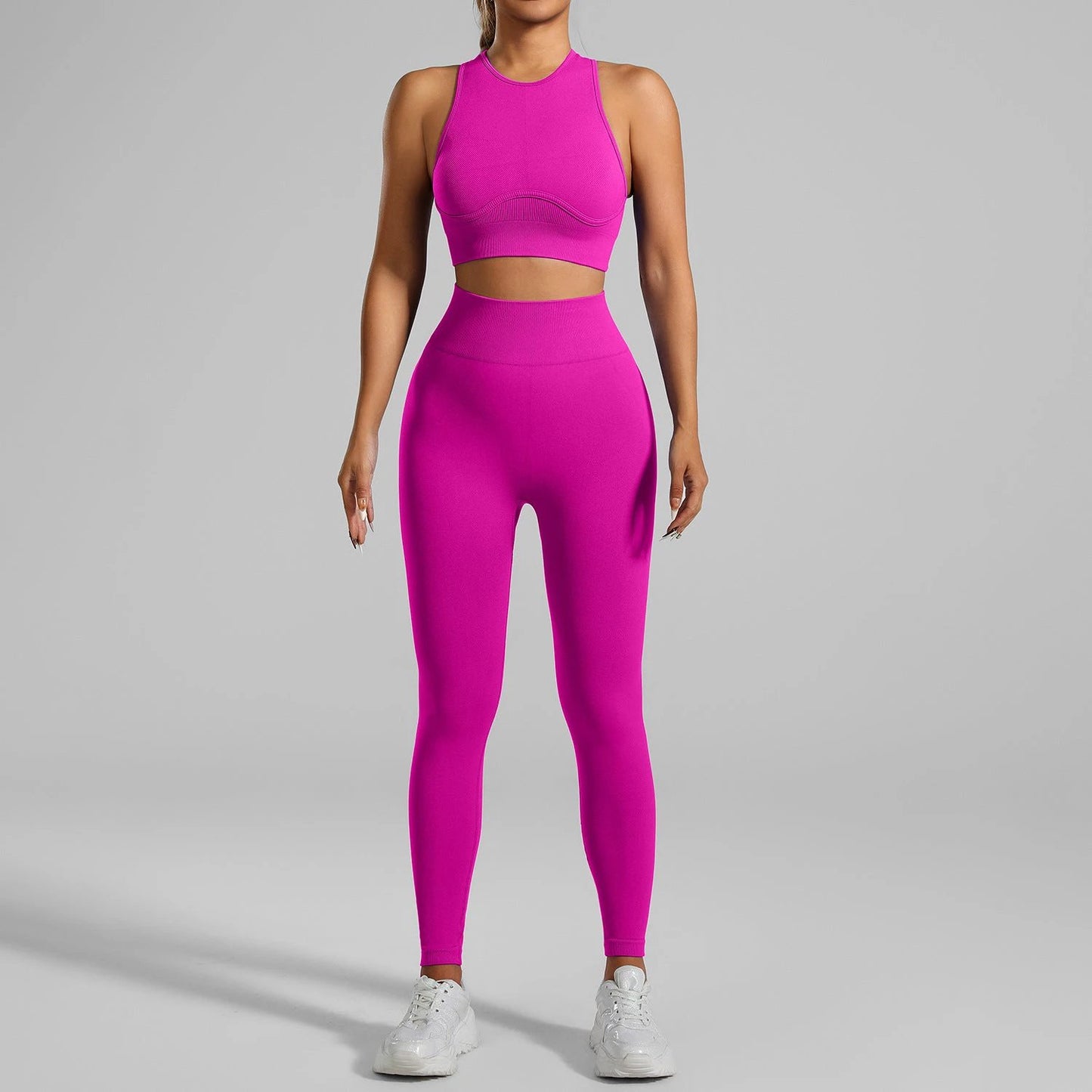 High-strength Running Tight Seamless Yoga Clothes Suit by GJG Denim