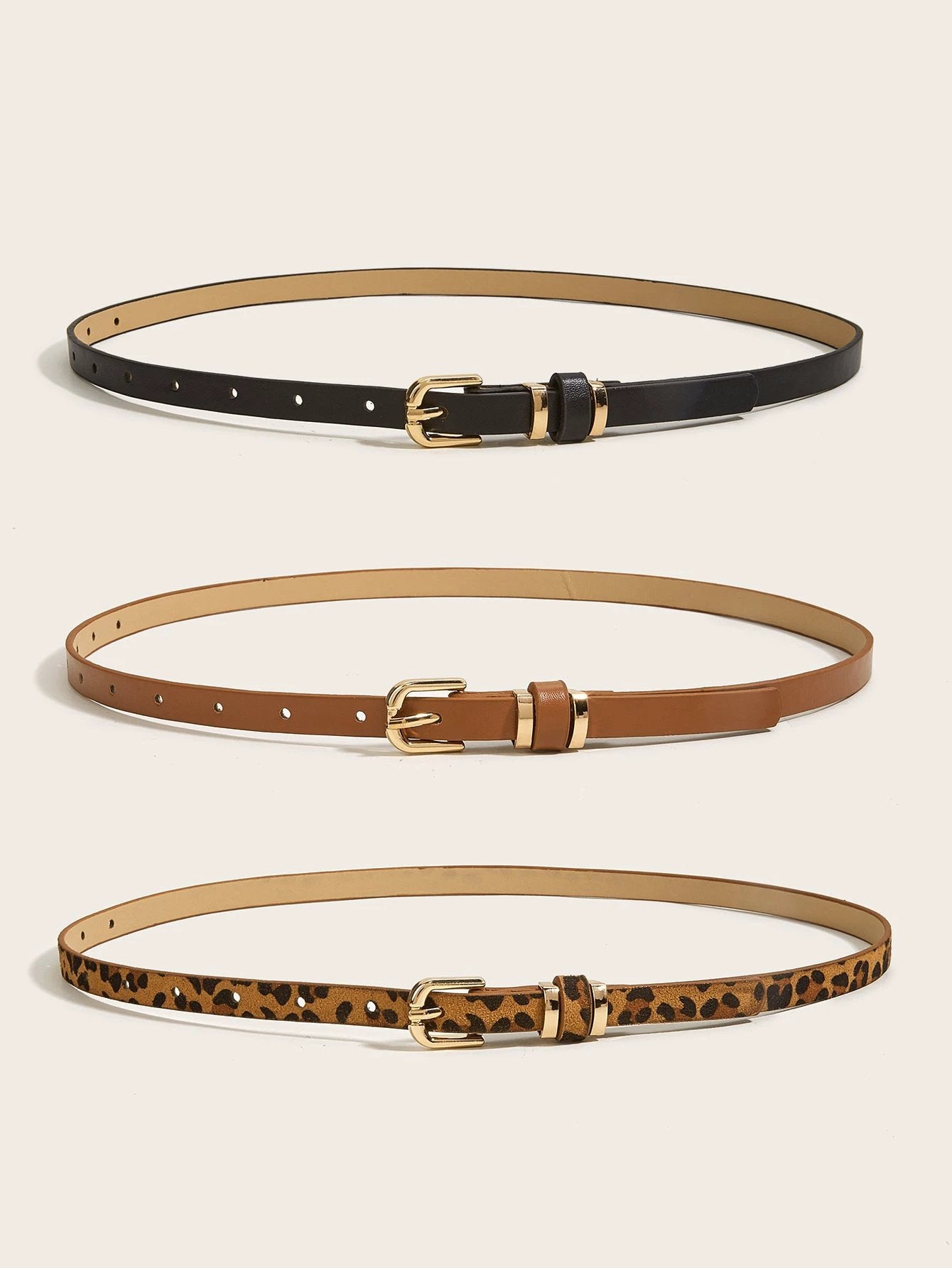Retro Thin All-match Pin Buckle Small Belt by GJG Denim