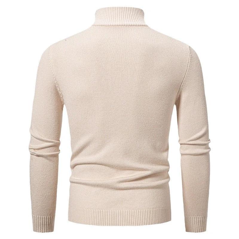 Casual Simple Stand-up Collar Slim Fit Men's Knitwear Sweater by GJG Denim